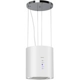 Klarstein Barett, otočna napa, Ø 35 cm, recirkulacija 522 m³/h, LED, filter s aktivnim ugljenom, bijela | shoptok.hr