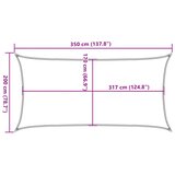  Jedro protiv sunca boje pijeska 3,5x2 m 100 % poliester Oxford | shoptok.hr