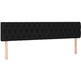  Box spring postelja z vzmetnico črn 200x200 cm blago, (20788834) | Shoptok.si