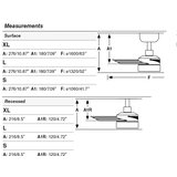 Faro 34288WT1S - LED prigušiva ventilator CRUISER S 18W/230V CCT prečnik 106 cm bela WT + daljinski upravljač | Eponuda.com