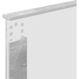  Krevetna konstrukcija s uzglavljem Betonski sivi 75 x 190 cm | shoptok.hr