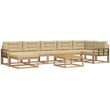  Set vanjskih sofa 8 kom. Bijela i bež | shoptok.hr