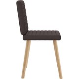  Jedilni stoli 4 kosi temno rjavo blago, (21828491) | Shoptok.si