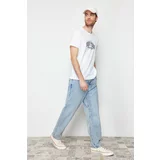 Trendyol Men's Blue 90's Straight Fit Jeans Trousers