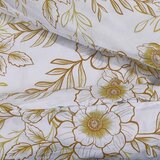  Set posteljine za poplun bijelo-smeđi 140x200 cm pamučni | shoptok.hr