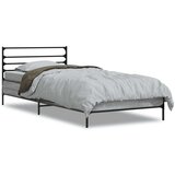 vidaXL Posteljni okvir siva sonoma 100x200 cm inž. les in kovina, (21156106) | Shoptok.si