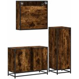  3-dijelni set kupaonskog namještaja boja hrasta drveni | shoptok.hr