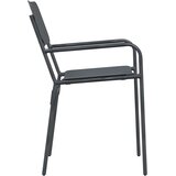  Vrtne stolice 2 pcs Antracit 51 x 55 x 81 cm Čelik | Eponuda.ba