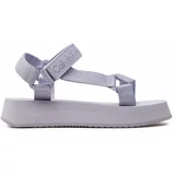 Calvin Klein Jeans Sandali Sandal Velcro Webbing In Mtl YW0YW01480 Vijolična