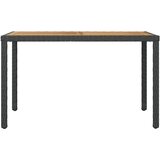 Vrtni stol crno-smeđi 123 x 60 x 74 cm masivno bagremovo drvo | Eponuda.ba