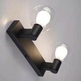  Kupatilsko zidno svetlo POLA 2xG9/5W/230V IP44 crno/prozirno | Eponuda.com