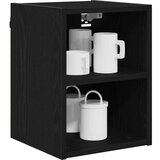 vidaXL Viseča omarica s polico Riga Črna Orehovina 30 x 29,5 x 40 cm | Shoptok.si