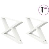  Noge kavne mize 2 kosa Bela 70x(30-31,3) cm Jeklo Cene