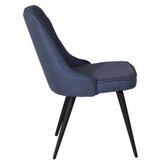 Venture Home Velvet blagovaonska stolica, plava, set od 2 | shoptok.hr