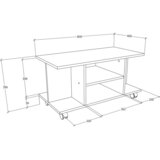 MID.YOU KLUBSKA MIZA, bela | Shoptok.si