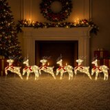  Božićni irvas 6 kom. 80 LED lampica Topla bijela Cijene