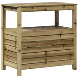  Miza za sajenje s policami 82,5x45x81 cm impreg. borovina | Shoptok.si