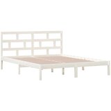  Posteljni okvir bel iz borovine 160x200 cm, (20648162) | Shoptok.si