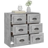  Komoda siva boja betona 70x35,5x67,5 cm od konstruiranog drva | Eponuda.com