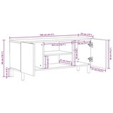 TV ormar s policom Finš bijelog pranja 105 x 33 5 x 46 cm | shoptok.hr
