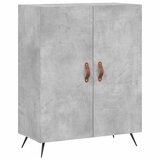  Komoda siva boja betona 69,5x34x90 cm od konstruiranog drva | shoptok.hr