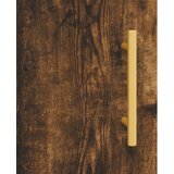  Visoka komoda dimljeni hrast 69,5x34x180 cm konstruiranog drva | shoptok.hr