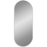  Zidno ogledalo srebrno 60x25 cm ovalno | Shoptok.si