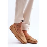 Boto marka niezdefiniowana Women's Suede Loafers Camel Lenvie Cene