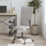 vidaXL Pisarniški stol svetlo sivo blago | Shoptok.si