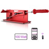 HiSmith HS21-APP Table Top 2.0 Pro 100W Premium Sex Machine with Remote and App Red Cene