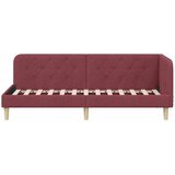  Kutni okvir kreveta Vinska crvena 80 x 200 cm tkanina | shoptok.hr