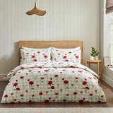 Catherine Lansfield Rdeča enojna posteljnina 135x200 cm Poppy &amp;ndash; Slike