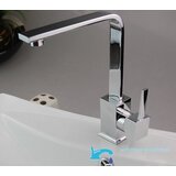 EYN Pipa 0113 za kuhinjo ali kopalnico | Sodobna visoka kuhinjska/kopalniška armatura ostrih linij — Krom | Shoptok.si
