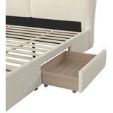 Bessagi Home Oblazinjena Postelja Elli, 180x200, Krem | Shoptok.si