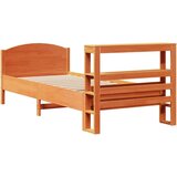 vidaXL Okvir kreveta bez madraca voštano smeđi 75 x 190 cm od borovine | shoptok.hr