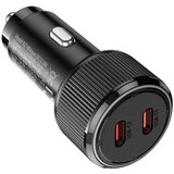 hoco. Auto punjač NZ14B 50W 3A 2 x USB-C crni | shoptok.hr
