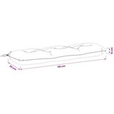  Jastučić za klupu VIANEN 100% poliester Svijetlo zelena - Svijetlo zelena 110 x 30 x 12 cm | shoptok.hr