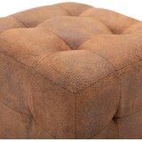 Tabure 2 kom smeđi 30 x 30 x 30 cm od umjetne brušene kože | shoptok.hr
