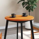vidaXL Mizna plošča okrogla voščeno rjava Ø60x2,5 cm trdna borovina | Shoptok.si