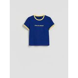 Reserved Majica kratkih rukava s printom - mornarsko plava | shoptok.hr