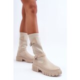 Boto Women's Socks with Boot Beige Abroze | ePonuda.com