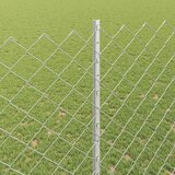  Ograda od lančanih veza s postom 10 x 1,6 m Srebrna Mreža | Shoptok.si
