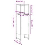 vidaXL Kopalniška omarica sonoma hrast 33x33x120,5 cm inženirski les | Shoptok.si