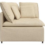  Modularni kutni kauč s jastucima krem boje 100 cm | shoptok.hr