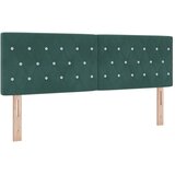  Krevet od pjene s madracem i LED-om Tamnozelena 160 x 200 cm - Tamnozelena 160 x 200 cm Kristal s dugmadima | shoptok.hr