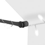 Tenda na ručno uvlačenje s LED svjetlima 200 cm krem | shoptok.hr