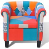 The Living Store Fotelj iz tekstila motiv mozaik - Fotelj, (21420186) | Shoptok.si