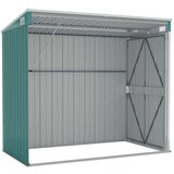vidaXL Vrtna lopa zelena 118x194x178 cm pocinkano jeklo | Shoptok.si
