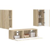  Set omare za televizijo na steni 4 pcs Sonoma hrast, (5000132451) | Shoptok.si