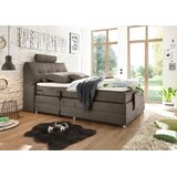 MID.YOU POSTELJA BOXSPRING 120 cm x 200 cm , tekstil, leseni material rjava | Shoptok.si